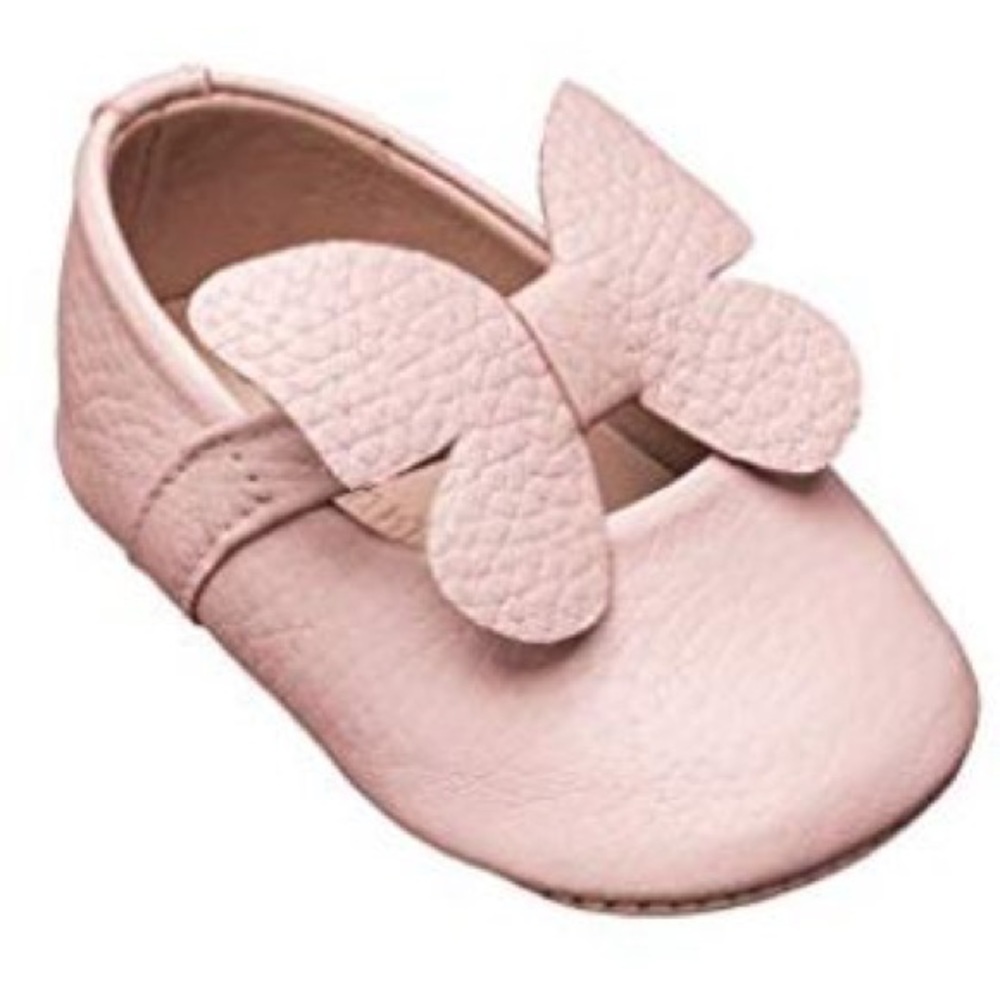 Elephantito Baby Ballerina Pink Butterfly Shoe 2